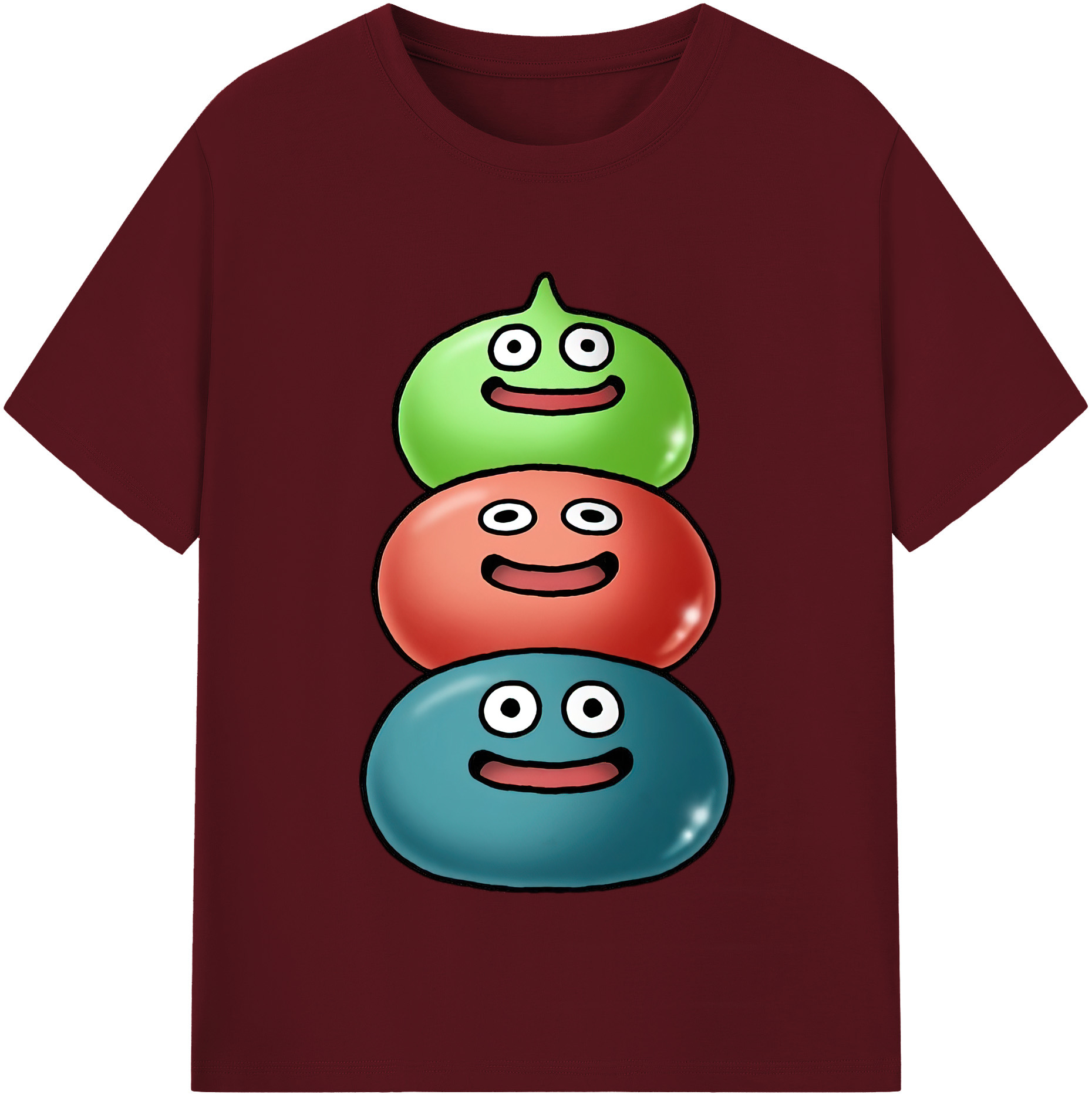 （画像用） ドラゴンクエスト Doragon Kuesuto Dragon Quest 綿100％半袖Tシャツ（フロントプリント）